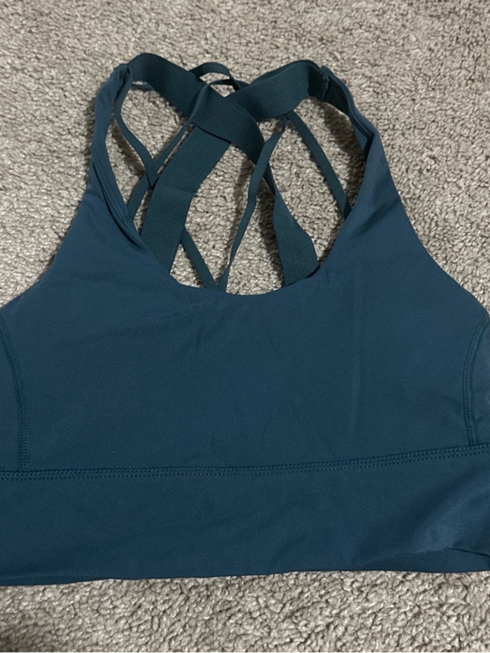 Strappy Blue Sports Bralette - Women Intimates & Sleepwear
